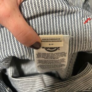 Dickies Women’s Hickory Stripe Boyfriend Fit Overalls